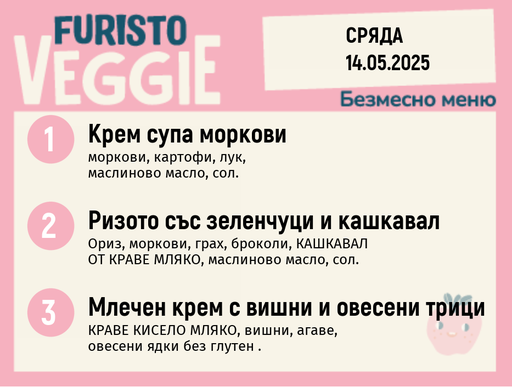 [DY.04.25.4796] Меню 14.05 безмесно 200гр. 