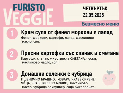 [DY.04.25.4810] Меню 22.05 безмесно 200гр. 