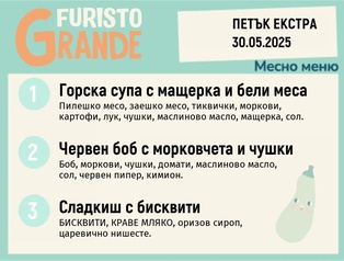 Меню 30.05 Екстра месно 300гр.