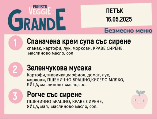 [DY.04.25.4892] Меню 16.05 безмесно 300гр. 
