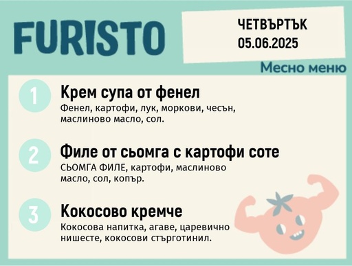 [DY.05.25.5148] Меню 05.06 месно 200гр.
