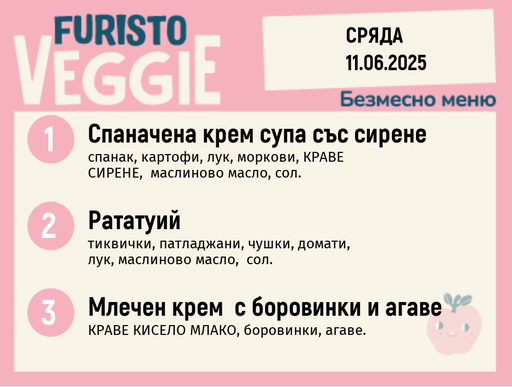 [DY.05.25.5158] Меню 11.06 безмесно 200гр.