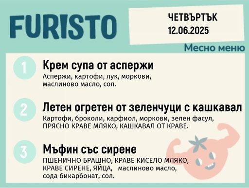 [DY.05.25.5159] Меню 12.06 месно 200гр. 