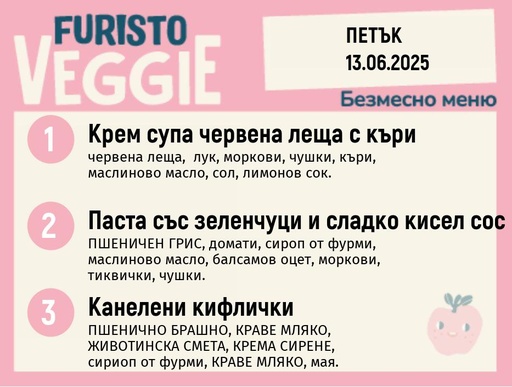 [DY.05.25.5161] Меню 13.06 безмесно 200гр. 