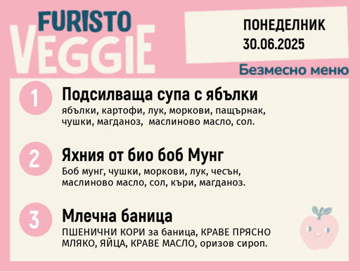 [DY.05.25.5191] Меню 30.06 безмесно 200гр. 