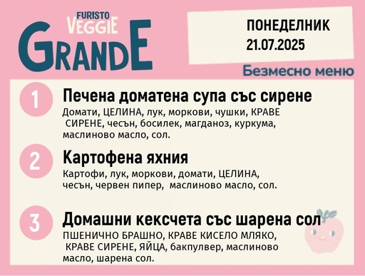 [DY.05.25.5671] Меню 21.07 безмесно 300гр.