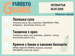 Меню 30.07 месно 300гр.