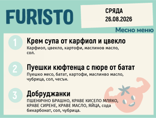 Меню 26.08 месно 200гр.
