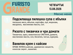 Меню 13.08 месно 300гр.