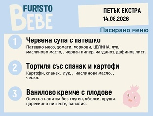 Меню 14.08 Екстра Bebe 200гр.