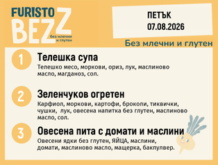 Меню без млечни и глутен 07.08 200гр.