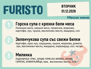 Меню 01.12 месно 200гр.