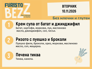 Меню без млечни и глутен 10.11 200гр.