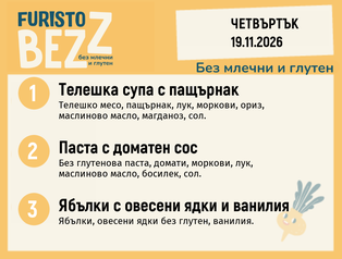 Меню без млечни и глутен 19.11 200гр.